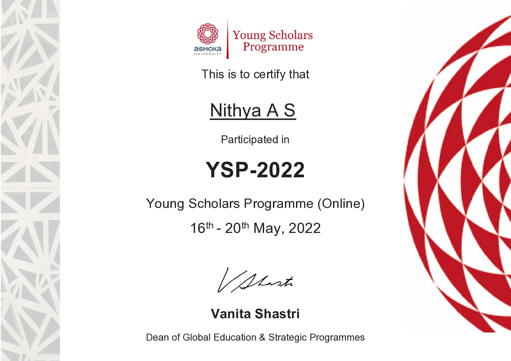 Certificate 2